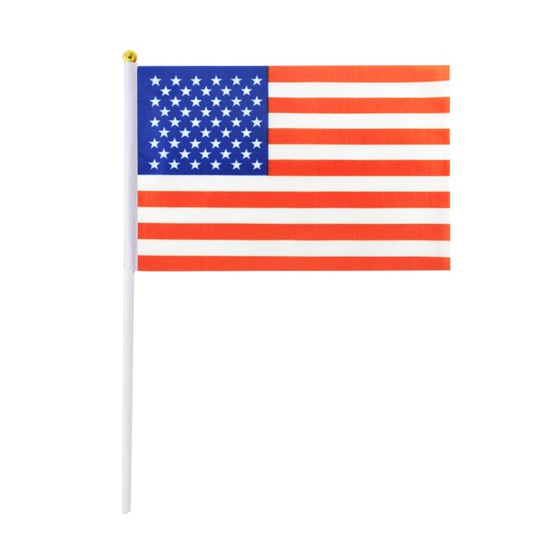 mflagperft Small American Flags On Stick, Mini Handheld American USA Flag, Ideal For Party Parades Sports Events Patriotic Festival 4th Of July Decorations - Image 2